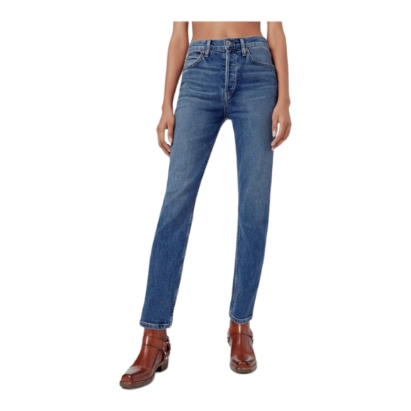 Re/Done Denim - NWOT Re/Done High Rise Ankle Crop Jeans In Mid 70's Size 26